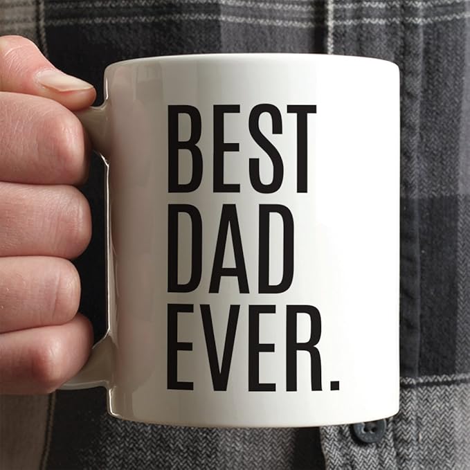 Andaz Press 11oz. Coffee Mug Birthday Gift, Best Dad Ever, 1-Pack