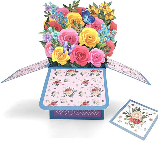3D Pop-Up Thank You Cards! Birthday Gift Card with Note Note Card and Envelope, Perfect for Birthdays, Teacher Appreciation, or Gifting Mom, Grandma, Dad, or Best Friends.