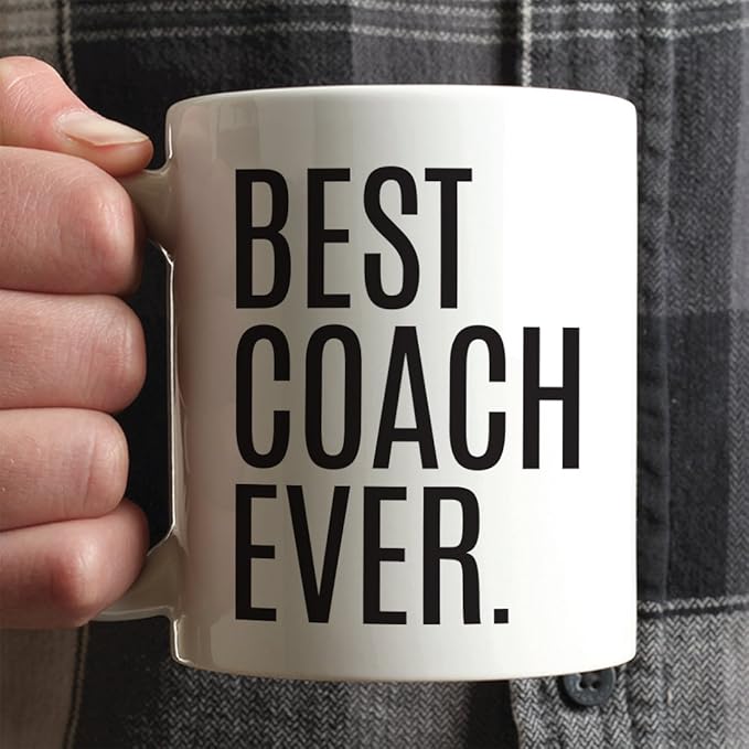 Andaz Press 11oz. Coffee Mug Birthday Gift, Best Coach Ever, 1-Pack