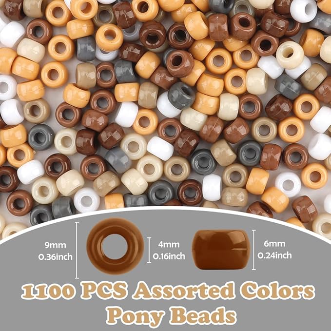 1100pcs Bracelet Beads,Pony Beads Bulk,Plastic Beads,Colored Beads,Small Beads for Jewelry Making,Necklace Beads,Fun Beads for Bracelets,Maroon Beads,Pretty Beads,Beads for Jewelry,Plastic Charms