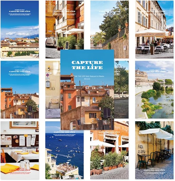 Monolike CAPTURE THE LIFE, ITALY Single card - mix 12 pack