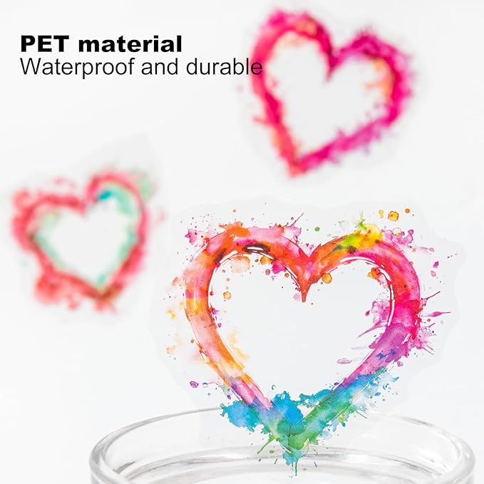 Frame PET Sticker Set, 120PCS Watercolor Blending Borders for Scrapbooking, Journaling, and Craft Supplies