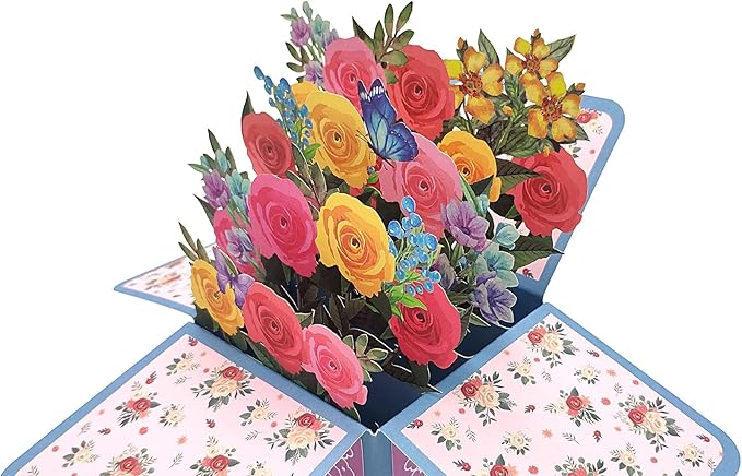 3D Pop-Up Thank You Cards! Birthday Gift Card with Note Note Card and Envelope, Perfect for Birthdays, Teacher Appreciation, or Gifting Mom, Grandma, Dad, or Best Friends.