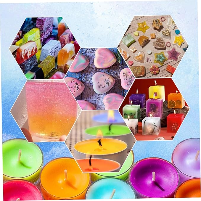 Wax Dye Candle Dye 10 Colors 10ml/Bottle Candle Colour Vivid Oil-Based Soap Highly Concentrate Colour for Making Supplies