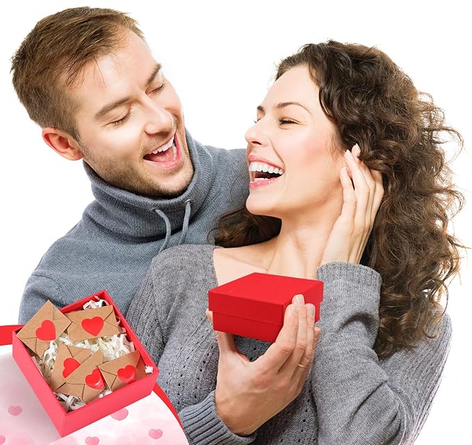 60 Set Mini Love Notes for Him Her with Envelope Valentines Day Gift Card Holder Mini Card with Envelope Long-Distance Relationship Gift for Him Her(1.8 x 1.2 Inch,Love Heart,Red)