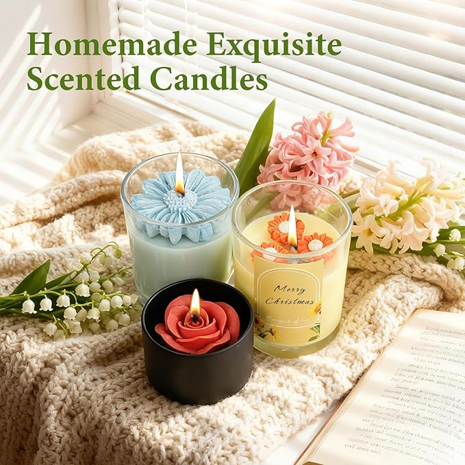 SAEUYVB Candle Making Kit,Candle Making Kit for Adults & Beginners - DIY Starter Soy Candle Making Supplies with Digital Wax Warmer,Soy Wax,Essential Oils Etc-Perfect Home Craft & Gift Idea
