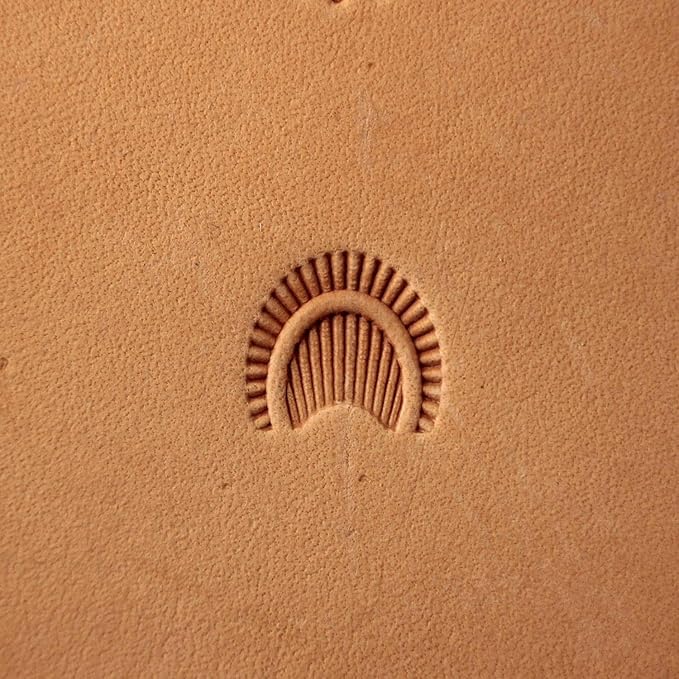 DandS ltd Leather Stamp Tool, Geometric, Professional Steel Craft Tool for Leatherworking, Embossing, Carving & Stamping Leather Projects, Belts Wallets & DIY Projects Compatible with Mallet #328