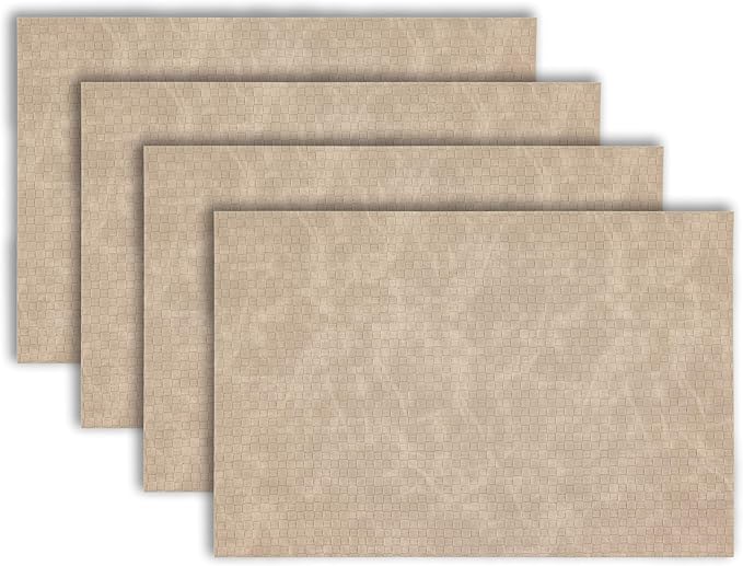 Placemats Set of 4 12" x 18" Heat-Resistant Table Mats for Dining Table Set for 4 Kitchen & Dining Room Decor Farmhouse, Boho, & Modern Style Easy to Clean, Durable & Stylish Table Decor