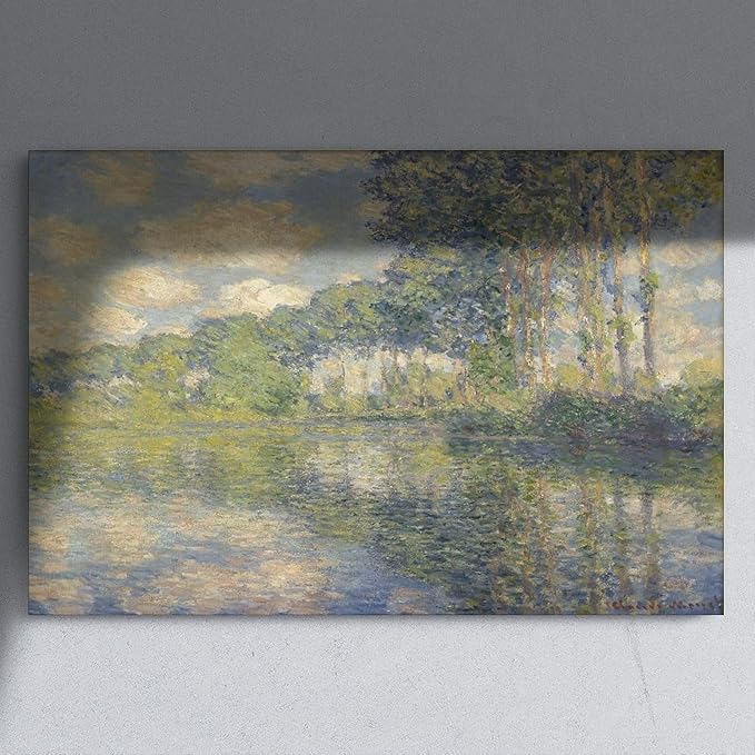CFIOZYOS 40+ Monet Famous Print Posters Poplars on The Epte by Claude Monet Impressionism Art Wall Decoration Poster Family Bar Restaurant Garage Cafe Art Print Gift Unframe 24×36inch(60×90cm)