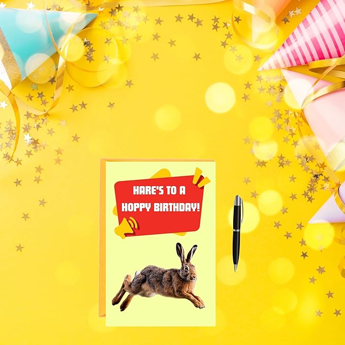 Imperial Designs 40 Pack Funny Punny Birthday Cards with Envelopes and Stickers - 20 Unique Designs - for Kids, Office, Teachers - Assorted Bulk Animal Birthday Cards (Medium, 4x6'', Blank Inside)