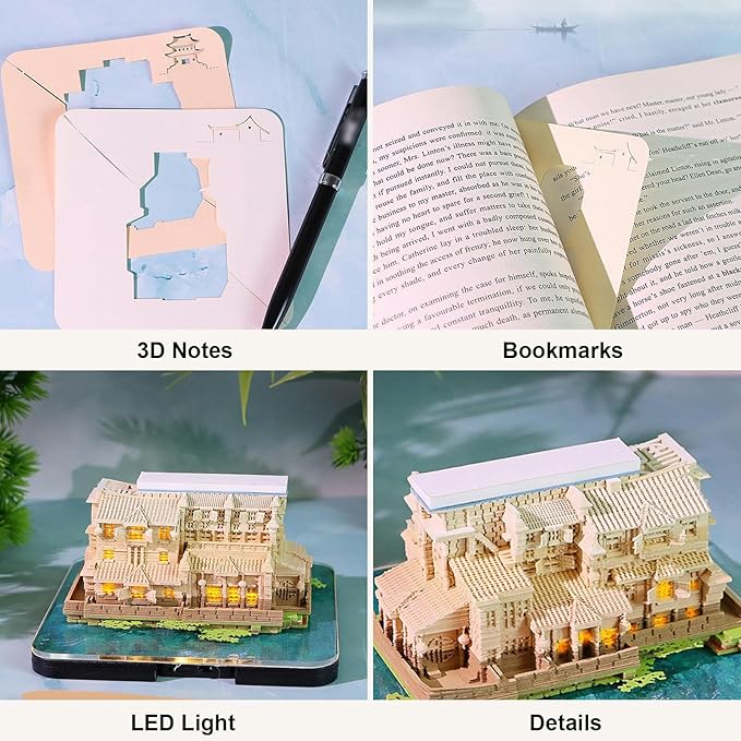 Time Piece Calendar 2026,3D Tree Tear-Away Memo Pad Creative Desk Calendars,3D Notepad Paper Carving Art Sticky Notes,3D Calendar 2026 Suitable for Room and Office Desktop Decoration