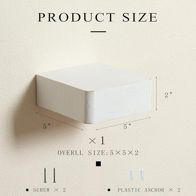 Freezing point Small Floating Shelf,Mini Wall Shelves for Kitchen Bedroom Living Room Bathroom Wall Decor Plant Display Collectibles Corner Decorative Storage Tiny White
