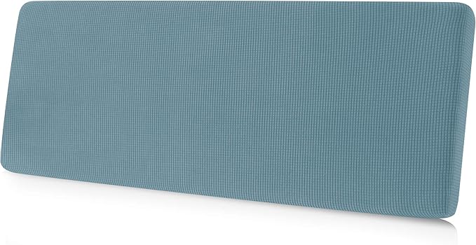 CHUN YI Medium Couch Cushion Cover Stretch for Loveseat, Sofa Seat Slipcovers for Pets, Suitable for Armchair Loveseat Sofa with Spandex Jacquard Washable Fabric(Medium,Smoky Blue)