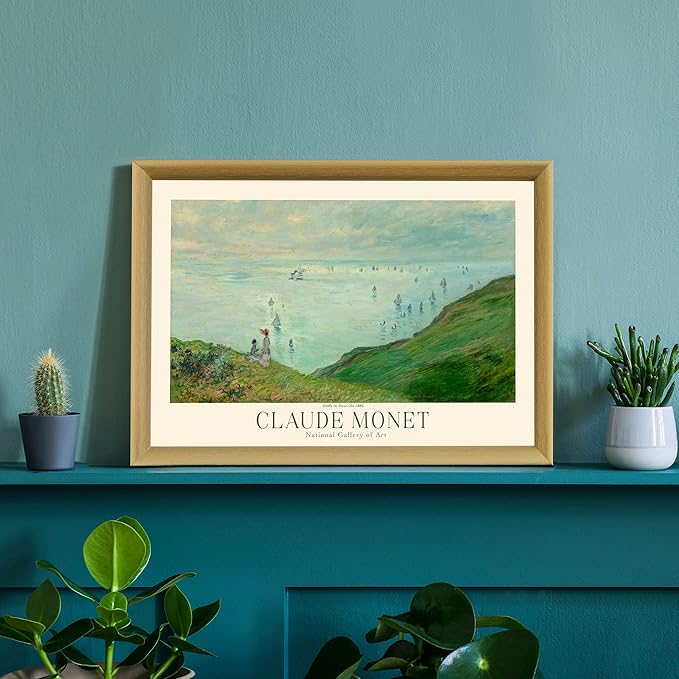 Claude Monet Prints, Museum Gallery Exhibition Poster, Claude Monet Art Works, Claude Monet Poster Prints, Vintage Print, Home Office Wall-Decor (Collection 1) - 16x20 Inches