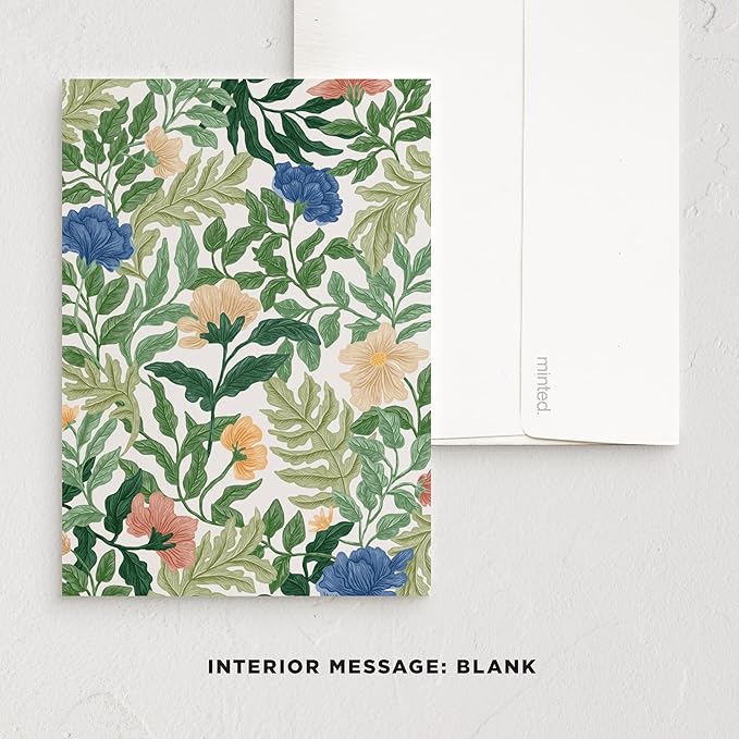 Minted Delight Greeting Cards Pack, Set of 5, Blank Notes with Envelopes, Chic, Stylish & Curated Folded Blank Stationery with Envelopes, Inspired Designs, Designed by Independent Artists