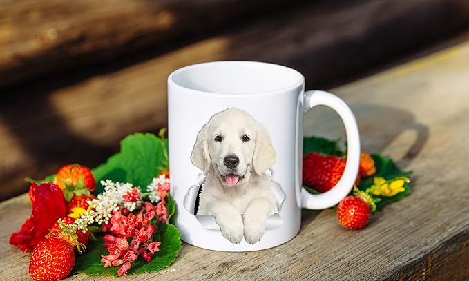 Winston & Bear Gorgeous Golden Retriever Mug - Golden Retriever Puppy Ceramic Cofee Mug - Perfect Golden Retriever Gifts - Funny Cute Golden Retriever Dog Coffee Mug for Dog Lovers (15oz)