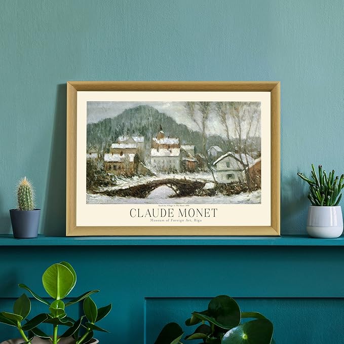 Claude Monet Prints, Museum Gallery Exhibition Poster, Claude Monet Art Works, Claude Monet Poster Prints, Vintage Print, Home Office Wall-Decor (Collection 1) - 18x24 Inches