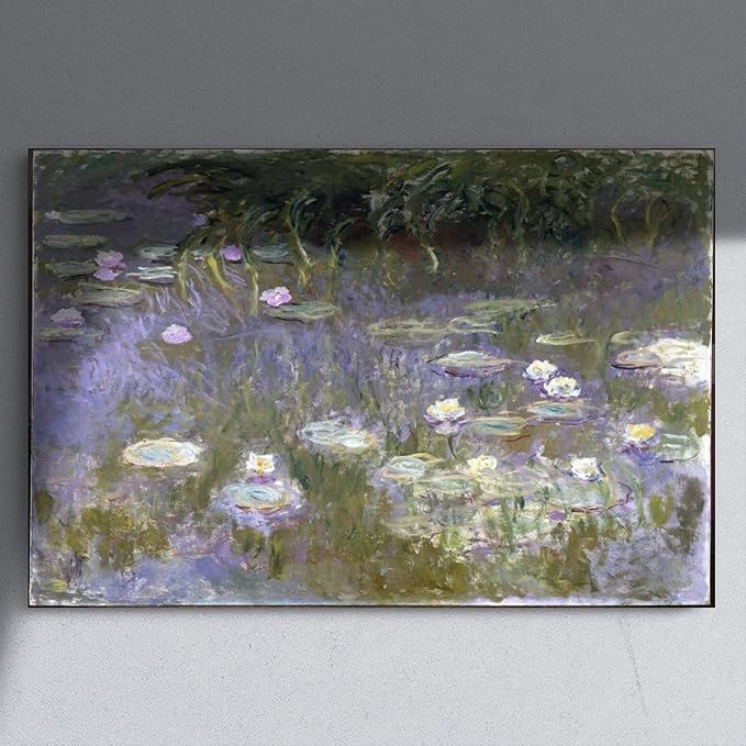 40+ Monet Famous Print Posters Water Lilies by Claude Monet Impressionism Poster Print for Room Aesthetics Canvas Wall Art Print Unframe 24×36inch(60×90cm)