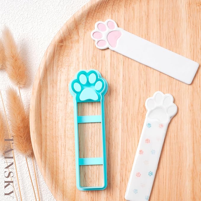 Bookmarks Polymer Clay Cutters, Bookmark Creator for Polymer Clay Jewelry, 5 Pcs Reading Clay Cutters for Making Earrings Jewerly, Clay Earring Cutters, Polymer Clay Earrings Tools