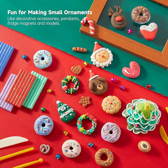 Shuttle Art 82 Colors Polymer Clay Kit, Oven Bake Clay for Kids, 19 Sculpting Tools, 16 Accessories, Non-Toxic, Non-Sticky DIY Crafts for Kids Adults