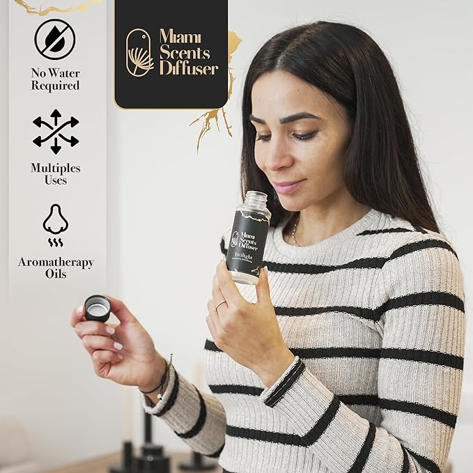 Twilight Black Velvet Scent Inspired by Edition Dubai Hotel 4 Fl -120 ml Essential Oils for Home Office Diffuser Luxury Fragance Refill Aromatherapy Fresh Blend of Blonde Wood Rose Ocean and Black Fig
