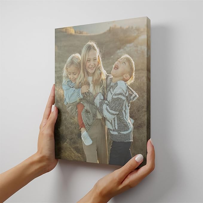 Mixtiles Custom Canvas With Your Photos – No-Nails, Magnetic Hanging System - Wall Frames, Personalized Prints, Perfect Home Decor Gift – 8×11 Single Tile