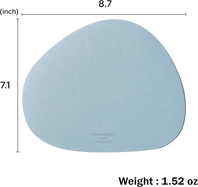 Mouse pad, Non-Slip Washable Waterproof Computer Mouse pad (Baby Blue)