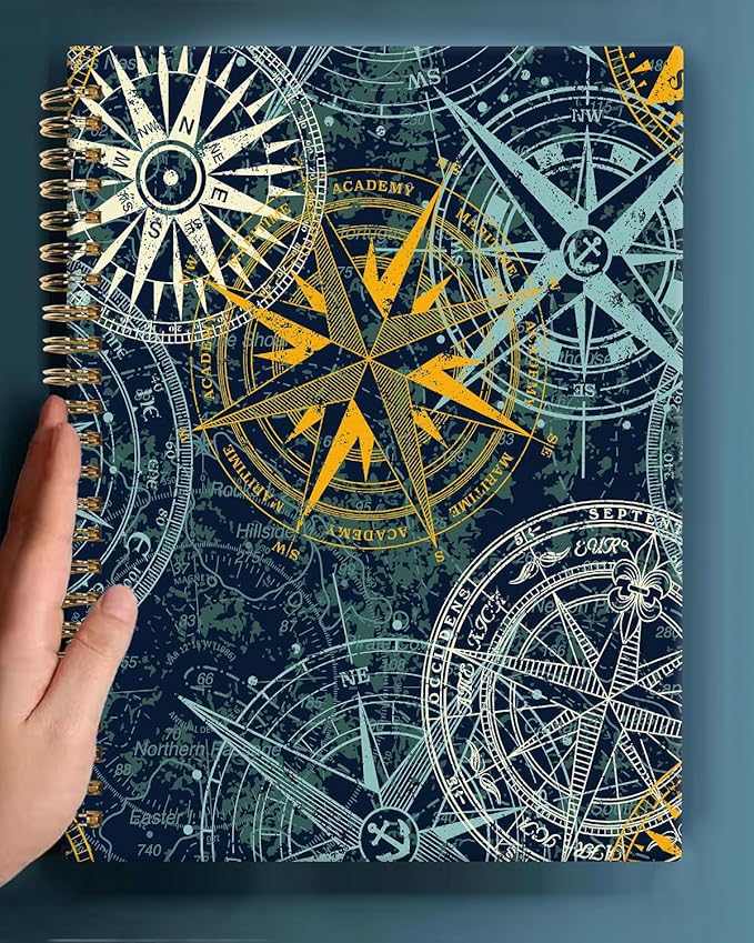 Spiral Journal Notebook,A5 Hardcover Lined Journals for Women 6 x 8.3 in,60 Sheets 120 Pages Thick Paper,Cute College Ruled Writing Notebook for Office Work School(Machinery)