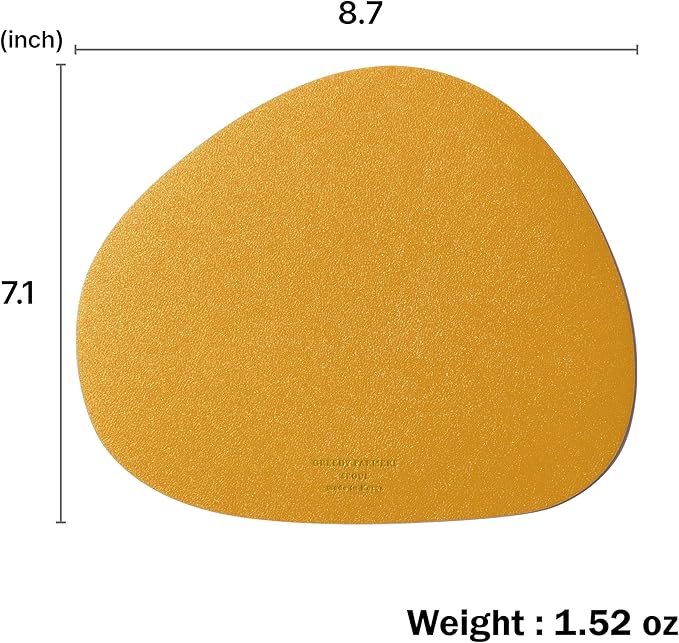 Mouse pad, Non-Slip Washable Waterproof Computer Mouse pad (Honey Yellow)