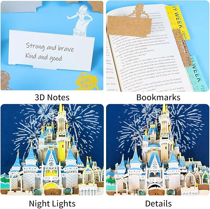 3D Art Calendar 2026,3D Memo Pad Creative Time Piece Calendar,Creative Non Stick Sticky Note,3D Memo Pad Art Notepad,Exquisite Paper Sculpture Gifts,Desktop Decoration Crafts