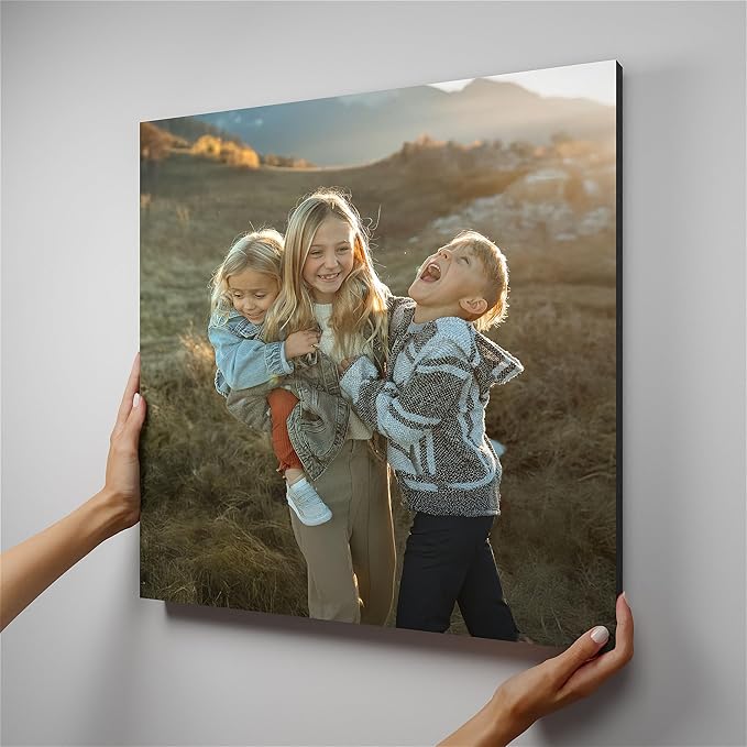 Mixtiles Official Custom Photo Tiles - Magnetic Wall Frames - Adhesive Sticker, no Nails - Personalized Printed Photos - Various Sizes and Frames - 20x20-1-Tile - Normal Frameless