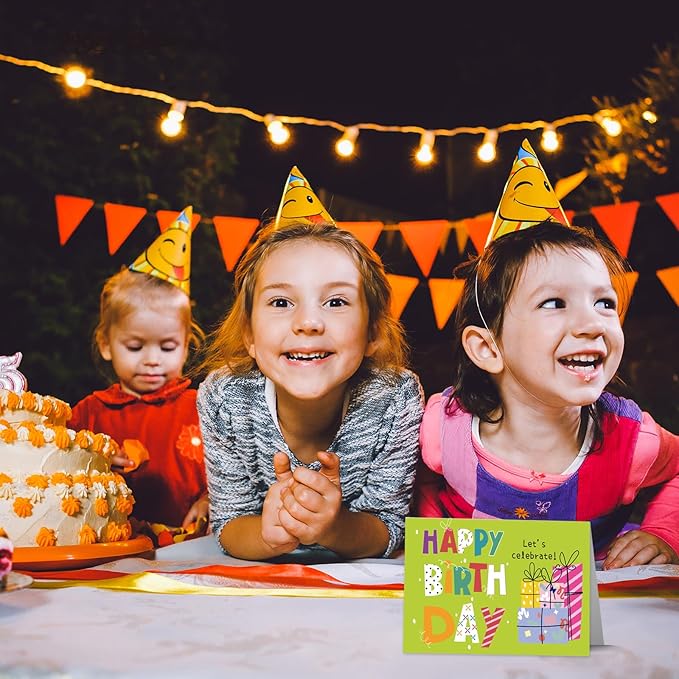 Happy Birthday Cards Bulk with Envelopes, 40 Pack 4x6 Birthday Greeting Cards Assorted with Stickers, Inside Blank Cards for Women, Men, and Kids, Work and Office Celebrations