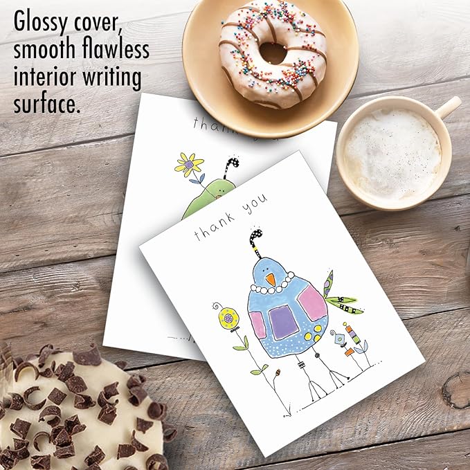 The Best Card Company - 20 Mixed Occasion Note Cards (4 x 5.12 Inch) - Assorted Boxed Cards for Multiple Occasions (10 Designs, 2 Each) - Wordy Birdies AM3176XXB-B2x10