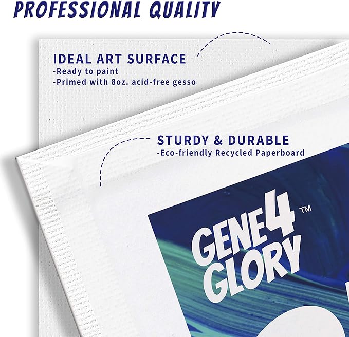 Canvas Panel Painting Boards 5 x 7 inch, 60 Pack, Art Canvas for Hobby Painters,Students & Kids