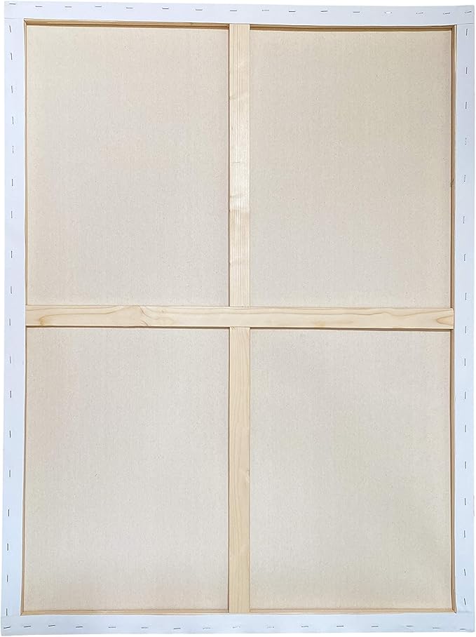 milo Pro Stretched Artist Canvas | 30x40 inch | Pack of 4 | 3/4” inch Thick Studio Profile | Ready to Paint 11 oz Primed Heavy Duty Large Canvas Art Supplies for Painting