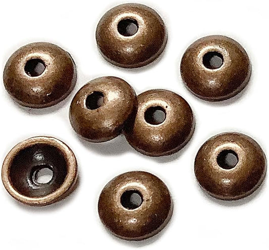 Heather's cf Copper Tiny Bead Caps Antique Silver Spacer Bead Caps Bali Style Mixed Tibetan Silver Flower Beads Caps for Bracelet Necklace Earrings Jewelry Making Supplies Findings 400Pcs