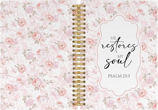 Pugwak Christian Journal Notebook - Watercolor Bible Verse Religious Scripture Notebooks College Ruled for Work School, Gifts for Women, Office Supplies, Hardcover Spiral Notebook 5.5"x8.3"