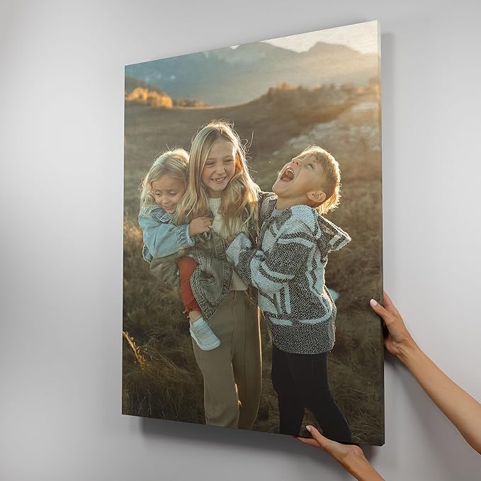 Mixtiles Custom Canvas With Your Photos – No-Nails, Magnetic Hanging System - Wall Frames, Personalized Prints, Perfect Home Decor Gift – 27×36 Single Tile