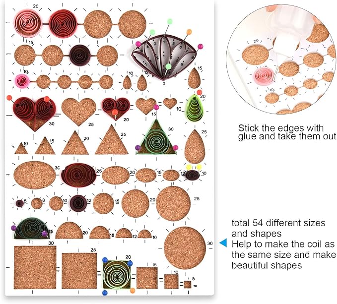 TUPARKA 19 Pcs Paper Quilling Kits 45 Colors 900 Strips Quilling Art Paper DIY Craft