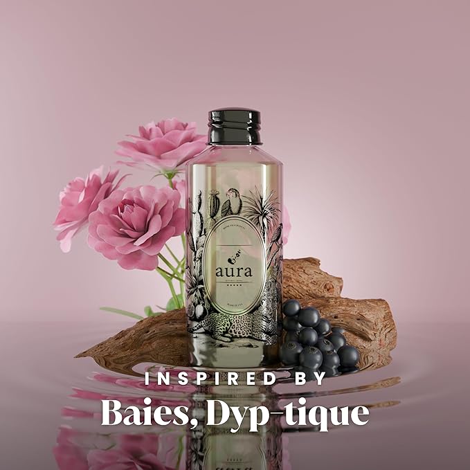 A U R A - Cassis Fragrance Oil for Waterless Scent Diffuser - Inspired by Diptyque L’Ombre Dans l’Eau | 1.7 fl oz / 50 ml Essential Oil Blend for Aromatherapy & Hotel Collection Diffuser