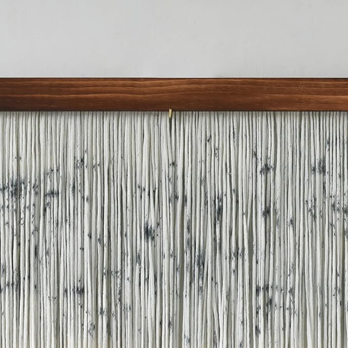 Flber Macrame Wall Hanging Dip Dyed Fiber Art Modern Minimalist Boho Wall Art for Living Room Bedroom Office Backdrop 39" W x 33" L