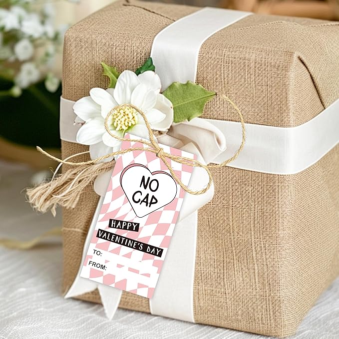 Tweens Slang Valentine’s Day Cards, 36 Pcs Funny Valentines Exchange School Set with Strings, Cool Teen Valentine Cards for School Class Party Favors Middle School Gift Ideas