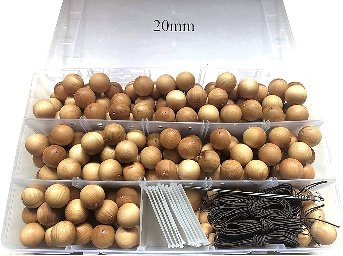 CarpenterC 500pcs 8mm Gorgeous Natural Round Polished Rosewood Loose Beads for Jewelry Making DIY Handmade Crafts