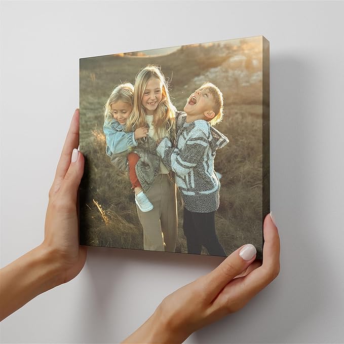 Mixtiles Custom Canvas With Your Photos – No-Nails, Magnetic Hanging System - Wall Frames, Personalized Prints, Perfect Home Decor Gift – 8×8 Single Tile