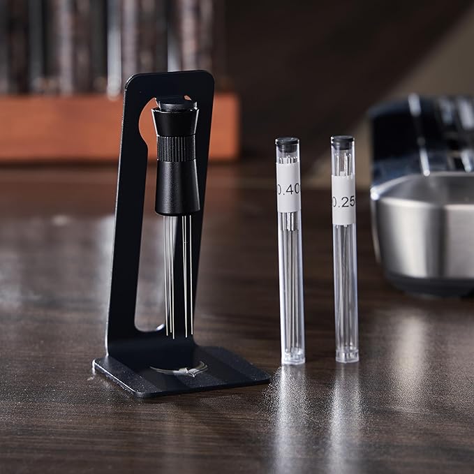 54mm Espresso Accessories Set – Must-Have Coffee Tools Set with Tamper, Distributor, WDT Stirrer, Dosing Funnel, Puck Screen & Rosewood Organizer | Espresso Machine Accessories Kit