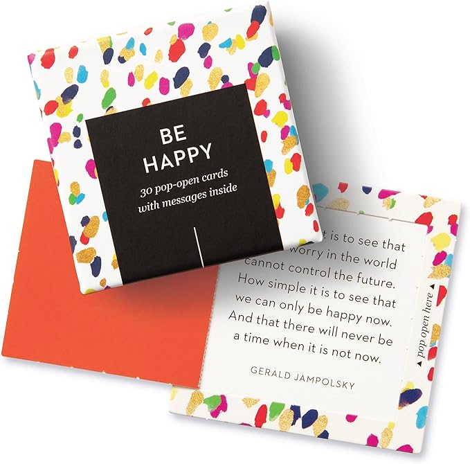 Compendium ThoughtFulls Pop-Open Cards — 2-Pack of Shine, Be Happy — 60 Pop-Open Cards, Each with a Different Message Inside