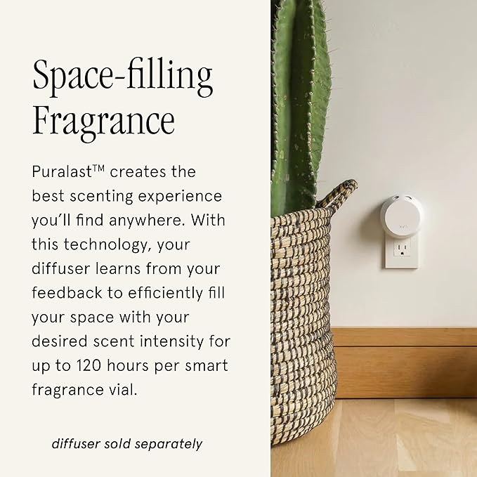 Pura & Brooklyn Candle Studio Home Scent Refill - Smart Home Air Diffuser - Up to 120-Hours of Luxury Fragrance per Refill - Home Essential - Clean & Safe Diffuser Fragrance - 2 Pack, Sunday Morning