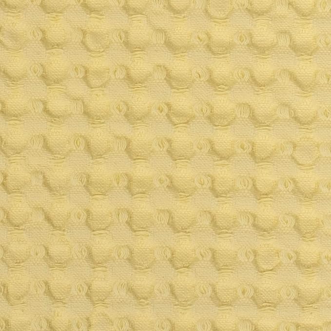 100% Fine Cotton Blanket Luxurious Weave Stylish Design Soft and Comfortable All Season Warmth, Full/Queen, Waffle Weave Lemon (Pack of 6)