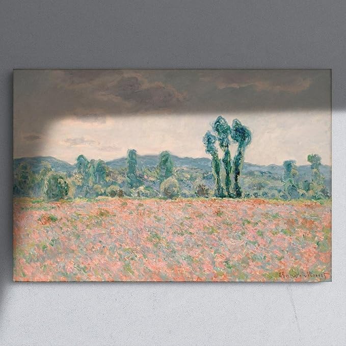 CFIOZYOS 40+ Monet Famous Print Posters Poppy Field by Claude Monet Impressionism Poster for Teen Boys Room Wall Art Canvas Painting Print Unframe 20×30inch(50×75cm)