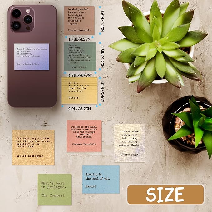 240PCS Vintage Motivational Quote Stickers, Typewriter Style Scrapbook Stickers, Famous Words Literary Inspirational Journaling Sticker Planner Bullet Journal Supplies
